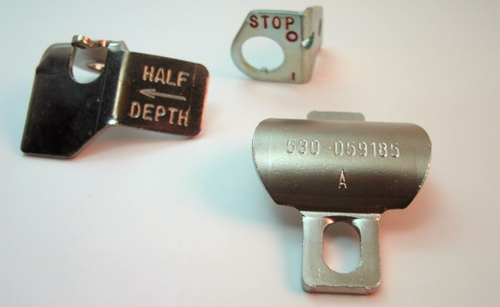 Marking dies and stamps are easily built into progressive dies and tools for embossing when required.